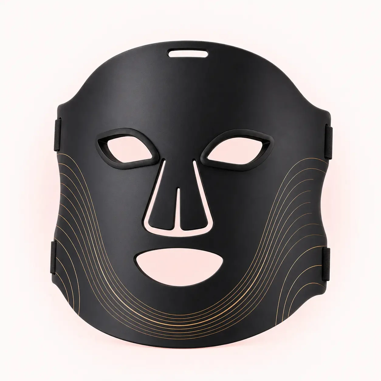 LED face mask ready for a session on clean skin